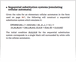 Sequential substitution systems [emulating cellular automata]