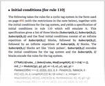 Initial conditions [for rule 110]