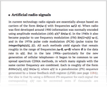 Artificial radio signals