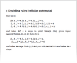 Doubling rules [cellular automata]