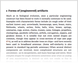 Forms of [engineered] artifacts