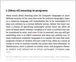 [Ideas of] meaning in programs