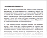 Mathematical notation