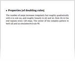 Properties [of doubling rules]