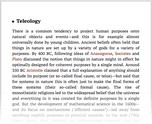 Teleology