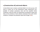 [Construction of] universal objects