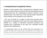 Computational complexity theory