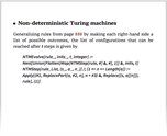 Non-deterministic Turing machines