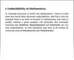 Undecidability in Mathematica