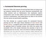 Automated theorem proving