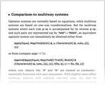 Comparison to multiway systems