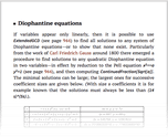 Diophantine equations