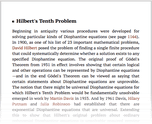 Hilbert's Tenth Problem