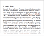 Model theory