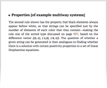 Properties [of example multiway systems]