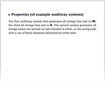 Properties [of example multiway systems]