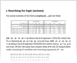 Searching for logic [axioms]