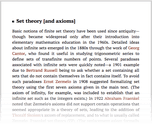 Set theory [and axioms]