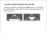 Another initial condition [for rule 90]