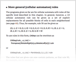 More general [cellular automaton] rules