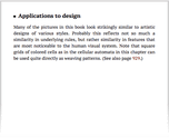 Applications to design