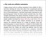 My work on cellular automata