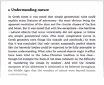 Understanding nature