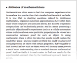 Attitudes of mathematicians