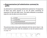 Representation [of substitution systems] by paths