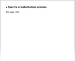 Spectra of substitution systems