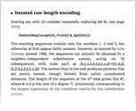 Iterated run-length encoding