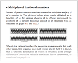 Multiples of irrational numbers