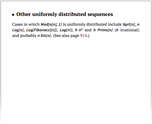 Other uniformly distributed sequences