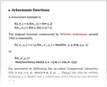 Ackermann functions