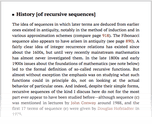 History [of recursive sequences]