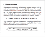 Ulam sequences