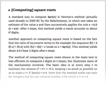 [Computing] square roots