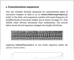 Concatenation sequences