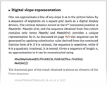 Digital slope representation