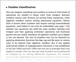 Number classification