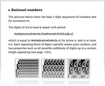 Rational numbers