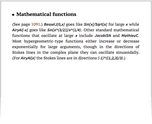 Mathematical functions
