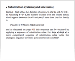 Substitution systems [and sine sums]