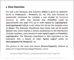 Zeta function