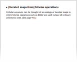 [Iterated maps from] bitwise operations