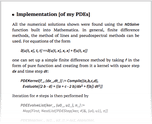 Implementation [of my PDEs]