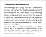 Ordinary differential equations