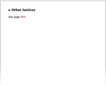 Other lattices