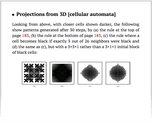 Projections from 3D [cellular automata]