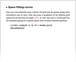 Space-filling curves